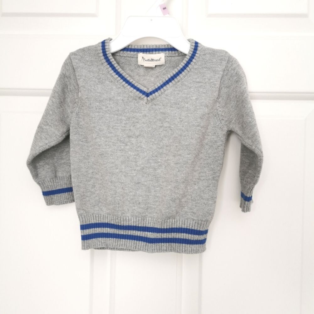 2/$15 Beetle thread knit sweater size 9-12 m